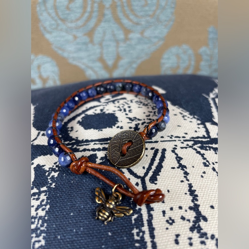 Stackable Sodalite Bead Bracelet - image 1